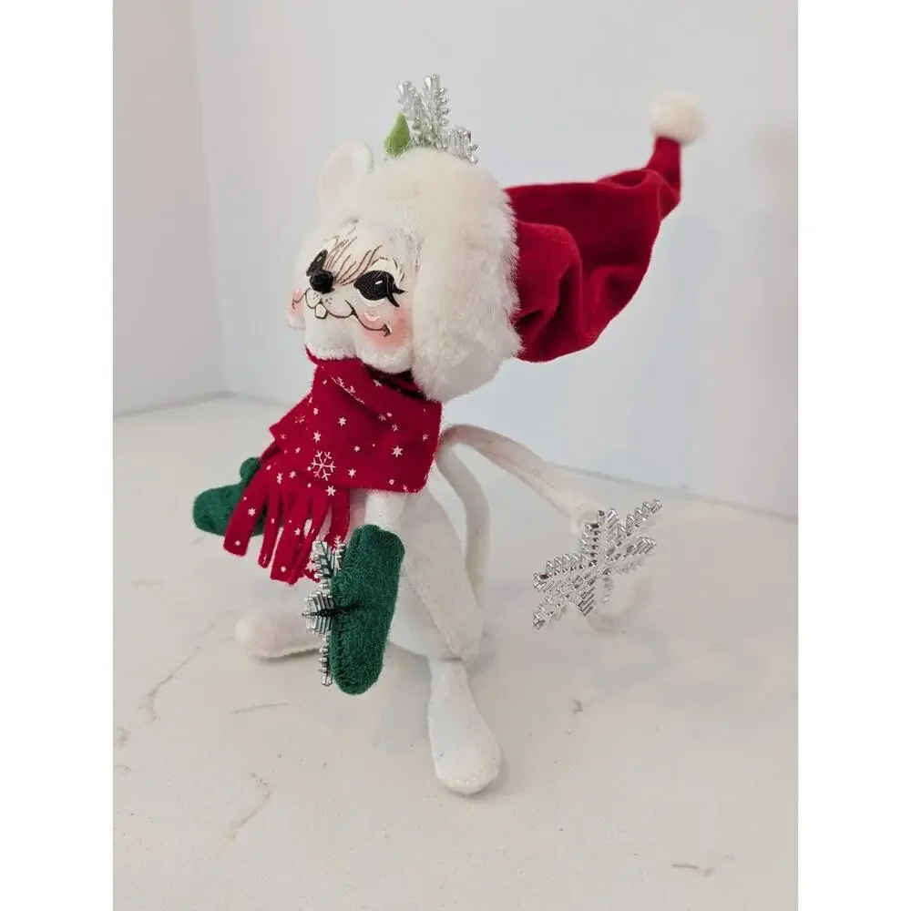 Annalee 2007 Christmas Snowflake Mouse 7”